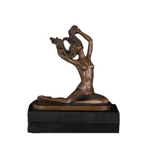 Hermosa Estatua de Bronce de Diseño, Escultura de Chica Desnuda Bailando - Product Image 3