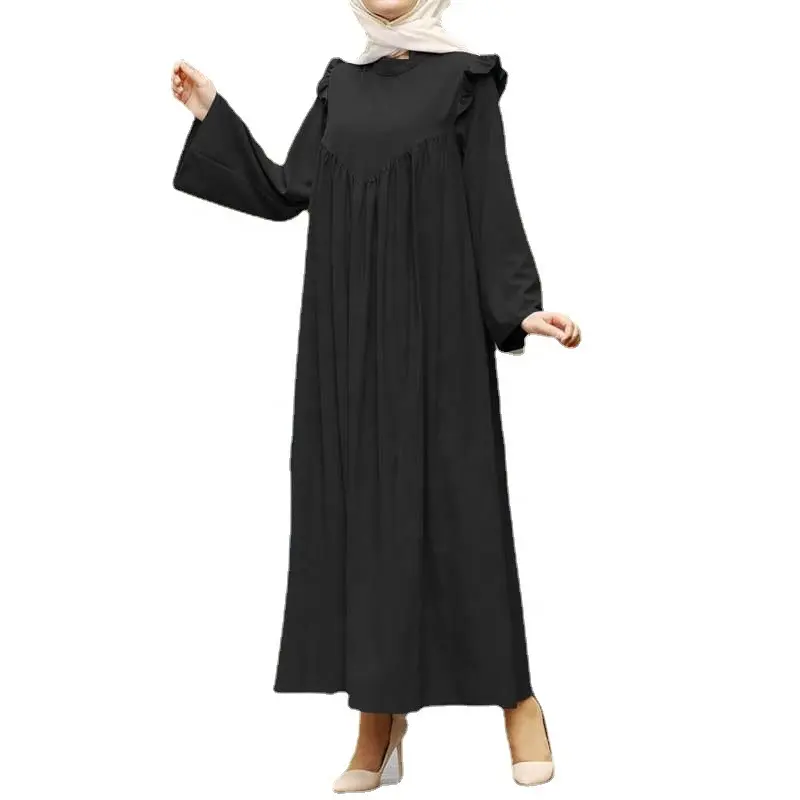 Fournisseur de vêtements musulmans Abaya Vêtements islamiques Abayahijab Dubaï Caftan Robe pour femmes musulmanes Robe arabe noire Abaya Jakarta Robe musulmane