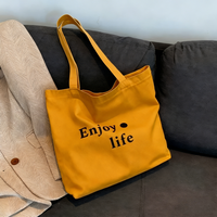 Sac fourre-tout en toile pour femme avec poignée longue, fermeture éclair et motif – Idéal pour les voyages et l'usage quotidien en extérieur – Tailles S/M/L