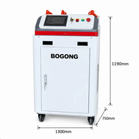Nouvelle machine de nettoyage à fibre pulsée 2KW de qualité industrielle, haute puissance, pour le traitement de surface et l'élimination de la rouille et de la peinture sur métaux, pour applications marines et automobiles