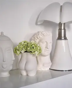 抽象人体创意陶瓷手工花瓶花艺工艺品现代半身花瓶