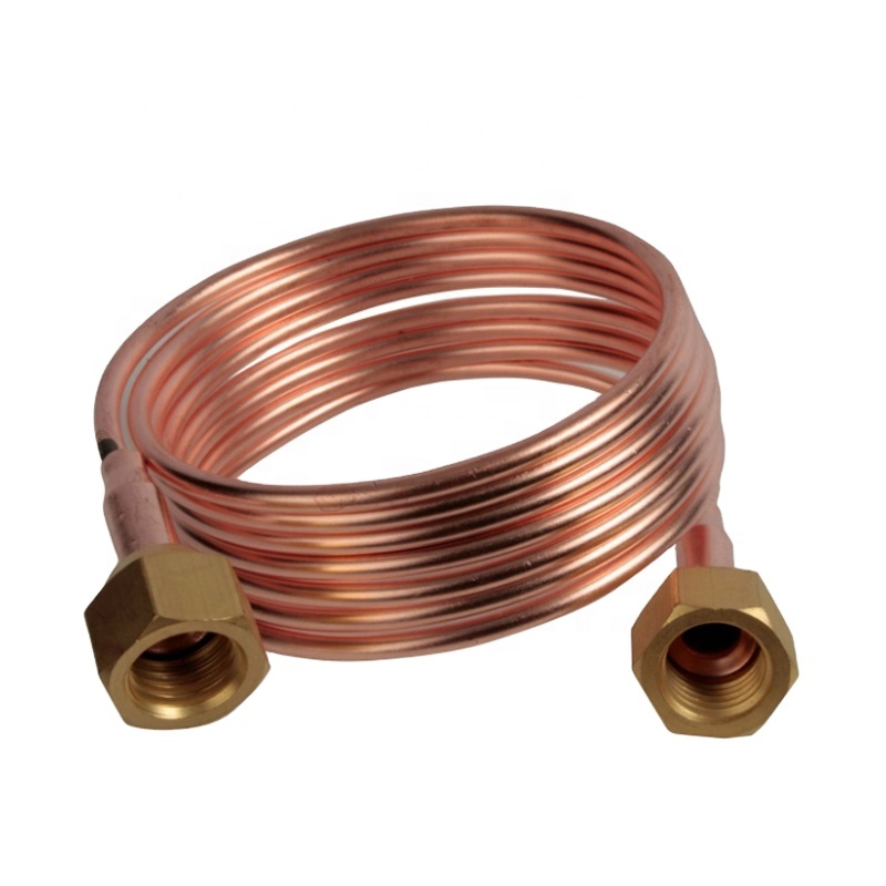 Медные кабилиарные трубки с расклешенными гайками 1/4 дюйма