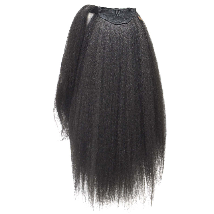 Новинка, синтетический безклеевой накладной хвост Yaki с открытой спиной, накладной хвост, прямой хвост