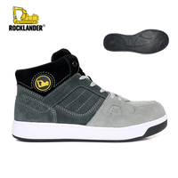 Rocklander, Nuevo Calzado de Seguridad PPE Resistente SBP, Protección para los Pies de los Trabajadores, Industria de la Construcción, Anti-aplastamiento, Puntera de Acero, Unisex