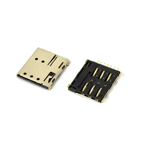 Pemasok kartu MicroSD dapat diganti untuk Molex SIM8066-6-1-14-01-A soket memori berkualitas tinggi Micro SD push