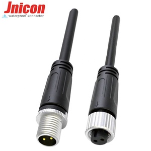 Jnicon femmina e maschio connettore cavo 3A 60V impermeabile IP68 Xlr connettore <span class=keywords><strong>2</strong></span> Pin per Robot in miniatura - Product Image 1