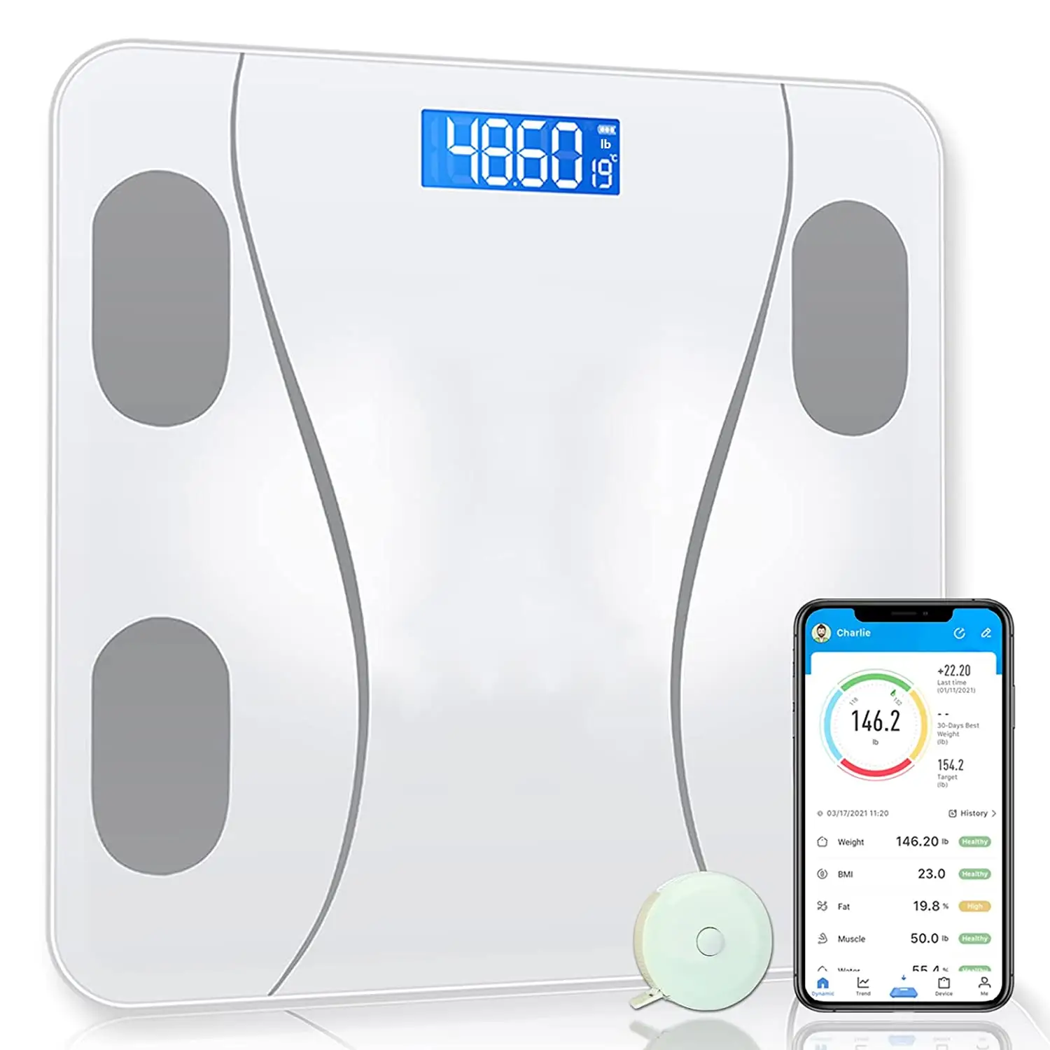 2023 new digital bluetooth human personal bmi body fat scale weight analysis fitness gym household smart scales with app