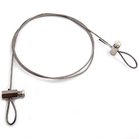 Câble en acier inoxydable galvanisé, 50 pièces, 1.5mm avec Clips de fils, écrous d'aile