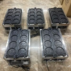 เครื่องทำวาฟเฟิลเหรียญทองญี่ปุ่นไฟฟ้า 220V/110V สำหรับใช้ในเชิงพาณิชย์ ทำเค้ก 4 ชิ้น รูปเหรียญ 10 <span class=keywords><strong>เยน</strong></span> อัตโนมัติ ทำคุกกี้ รับทำโลโก้ ใหม่ รับประกัน 1 ปี - Product Image 4