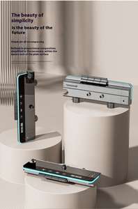 Ensemble de <span class=keywords><strong>douche</strong></span> et robinet intelligent à affichage de température multifonctionnel de haute qualité, noir, gris et blanc, à touches de piano - Product Image 4