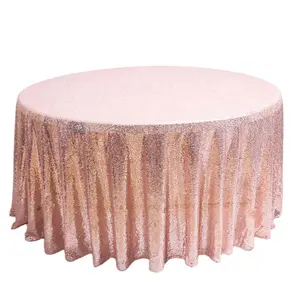 Cheap Round Tablecloth China Hot Sale Wholesale Cheap Wedding Banquet Round Sequin Table Cover Tablecloths