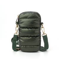 Mobiele Portemonnees Crossbody Tassen Kleine Messenger Bag Verticale Puffer Rechthoek Mobiele Telefoon Schoudertas Portemonnee
