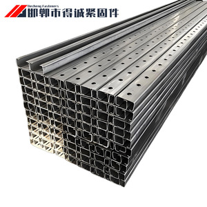 Support de montage solaire Decheng Fasteners 41x41/52x2.0/2.5mm en acier galvanisé à chaud au zinc, aluminium et magnésium, type C-U - Product Image 4