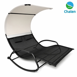 Chaise longue <span class=keywords><strong>double</strong></span> <span class=keywords><strong>à</strong></span> <span class=keywords><strong>bascule</strong></span> Carmen, grande taille, pour la détente dans la cour et au bord de la piscine - Product Image 1