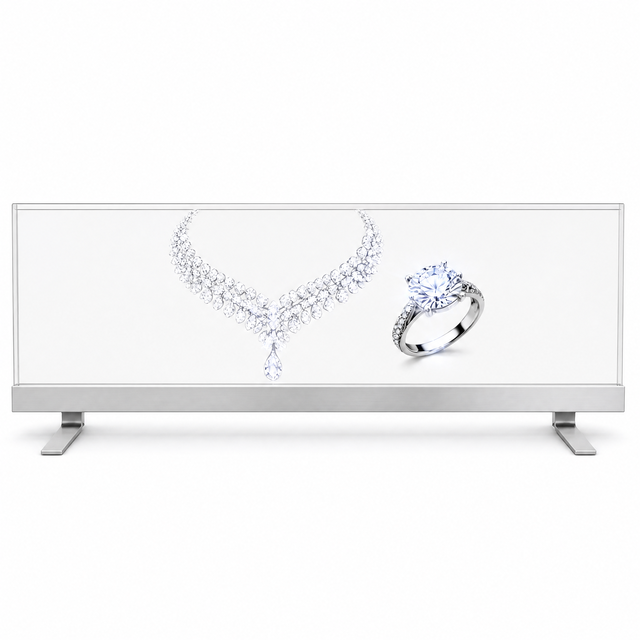 BOE 48 Inch bar Transparent Oled Screen 1920x540 120Hz Transparent Oled Peanel XB493DQD-WH0 Digital Signage Display