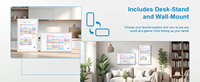 Calendrier numérique OEM 10,1 pouces, écran tactile Full HD, planificateur familial intelligent, affichage mural et sur bureau, planification transparente