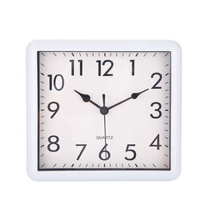 ヴィンテージスクエアクォーツ壁掛け時計樹脂ガラス金属フレームアラビア数字ミニマリストリビングルーム子供部屋寝室用 - Product Image 3