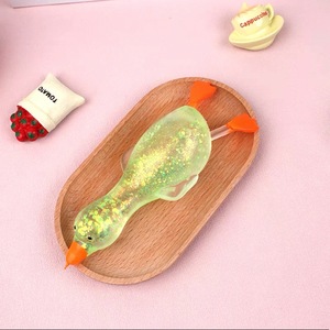Jouet à presser en forme de canard Aurora scintillant 2026, rempli de <span class=keywords><strong>Malto</strong></span>, jouet anti-stress souple, jouet sensoriel Fidget pour enfants et adultes, soulagement de l'anxiété - Product Image 2