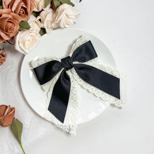 กิ๊บติดผมผ้าแฟชั่นโบว์คู่ ประดับ<span class=keywords><strong>ผม</strong></span>เด็ก<span class=keywords><strong>ผู้หญิง</strong></span> โบว์<span class=keywords><strong>ยาว</strong></span>พร้อมริบบิ้น อุปกรณ์เสริมกิ๊บติดผม โบว์ลูกไม้สุดหรู - Product Image 6