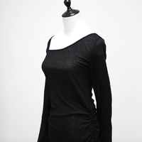 Dropshipping Hochwertige Damenkleider mit Schräger Schulter Sexy Langarm Mini Elegante Casual Kleider Bodycon-Kleid