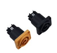 Connecteurs circulaires droits XAT 3P en nylon avec boîtier en cuivre pour câble d'alimentation LED, éclairage de scène, prise de châssis 20A 3