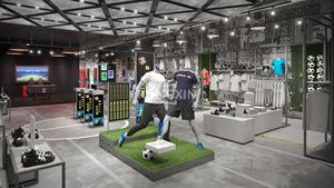 Promozione Design di alta qualità per negozi al dettaglio di stile di vita sportivo per esposizione di indumenti - Product Image 3