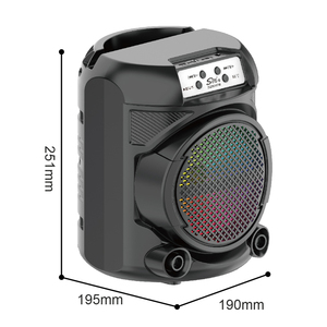Enceintes intelligentes ZQS6147W, <span class=keywords><strong>radio</strong></span> FM portable d'extérieur, musique BT, enceinte 6 pouces, prix avec microphone sans fil - Product Image 4