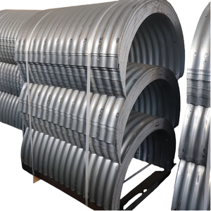 Galvanized Corrugated Metal Culvert 3m Round/Oval Section Shape <strong>Welding</strong> Cutting Bending Punching Services Burial <strong>Pipe</strong> - Product Image 2