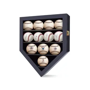 Holz Baseball Display Case für Balls Display Baseballs 12 Pack Wall Display Box