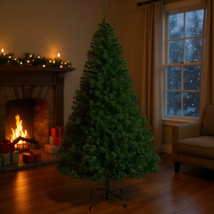 Albero di Natale Artificiale Premium in Pino da 2,4 Metri con 1454 Rami, Base di Supporto, Decorazione per Interni, Leggero e Facile da Installare - Product Image 2