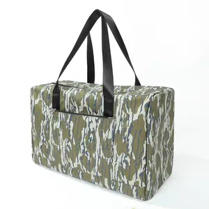 Personalizado camuflagem impressão mamãe saco moda maquiagem caixa impermeável saco duffel atacado personalizado bebê fralda sacos