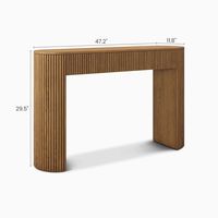 Console en bois de 47 po pour entrée au design minimaliste