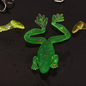 Kit de señuelos Bosource, juego de 4 piezas, cebo blando VIB, minnow, rana, spinner para pesca de lubina en agua dulce - Product Image 2