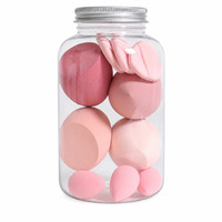 Ensemble de Cadeaux Éponges à Maquillage |   Collection de houppettes de maquillage multi-formes : Goutte d'eau, Triangle floqué et Mini Houppettes à doigts