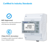 Medidor de potencia digital inteligente solar certificado Eastron MID, Modbus RS485, medidor eléctrico trifásico bidireccional