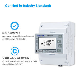 Medidor de potencia digital inteligente solar certificado <span class=keywords><strong>Eastron</strong></span> MID, Modbus RS485, medidor eléctrico trifásico bidireccional - Product Image 4