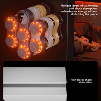 Machine de boxe musicale intelligente pour la maison, équipement de fitness électronique mural pour adultes, sac de frappe réglable pour hommes, équipement d'entraînement de réaction pour enfants