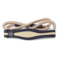 Logo personnalisé anti-enchevêtrement en nylon tissé durable Laisse pour chien en corde antidérapante pivotante avec poignée rembourrée confortable