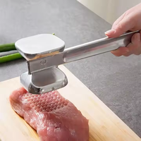 Vente chaude de haute qualité Double face viande maillet viande marteau boeuf poulet Steak porc aluminium outil de cuisine pour battre le boeuf
