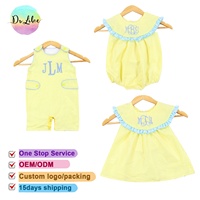 Vêtements pour enfants de la boutique Swiss Dots, design de mode, robes pour filles, broderies de sucettes, barboteuses pour bébés