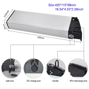 Batería de bicicleta eléctrica de 48V, 17,5 Ah, bicicleta eléctrica plegable Akku, 52V, 17, 5Ah, para <span class=keywords><strong>Engwe</strong></span> <span class=keywords><strong>Engine</strong></span> <span class=keywords><strong>X</strong></span>, bicicleta eléctrica profesional de 1/2" - Product Image 2