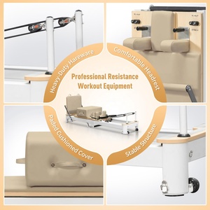Set de Pilates Plegable Profesional: Cama de Pilates de Madera Equilibrada para Yoga y Fitness, Equipo para Entrenamiento en Casa - Product Image 5