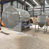 Four de carbonisation horizontal en bambou sans fumée Four de carbonisation du charbon de bois