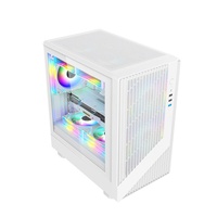 Sumtax/Sumtai Flying Eagle 240 Computerkast Desktop Zijwaarts transparant Gaming Watergekoeld M-ATX Moederbord Mini Case Voorkant
