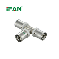 Raccords à sertir IFAN PEM couleur et taille variées, raccords PEX-Al-PEX 16 mm, raccords à pression 32 mm PEX-Al-PEX, raccords à pression en laiton