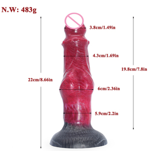 Nouveau design gode à nœud pour chien lesbien stimulé en silicone gode vaginal gode flexible portable extraterrestre jouets sexuels pour femme - Product Image 2
