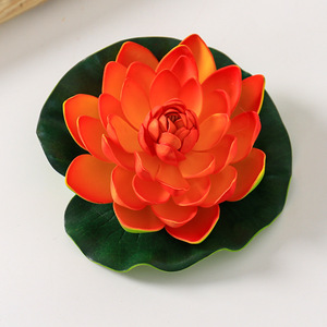 Fleur de lotus artificielle, fausse fleur de lys, accessoires de danse, décoration de bassin, lotus, fleurs artificielles en mousse EVA - Product Image 4