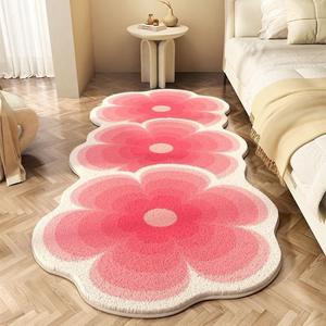 A forma di fiore 10mm imitazione <span class=keywords><strong>tappeto</strong></span> Cashmere macchia resistente facile pulizia raffreddamento tappetino per casa soggiorno camera da letto bedsid - Product Image 1