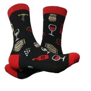 Calcetines con Frases Divertidas, Calcetines con la Frase 'Si Puedes Leer Esto', Calcetines <span class=keywords><strong>de</strong></span> Vino, <span class=keywords><strong>Ropa</strong></span> <span class=keywords><strong>de</strong></span> Moda, Compras Cerca <span class=keywords><strong>de</strong></span> Mí, Calcetines Divertidos Personalizados, Calcetines Antideslizantes - Product Image 6
