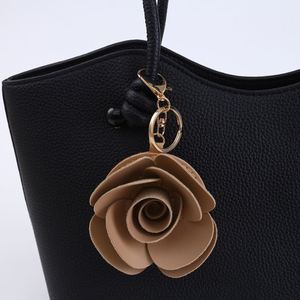 New Floral Bag Charm <b>Keychain</b> Decoration Korean-style Accessory Flower <b>Keychain</b> Camellia Purse Charm <b>Keychain</b> - Product Image 2